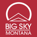 Big Sky Montana White Ink -- Crewneck Sweatshirt Red