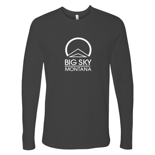 Big Sky Montana White Ink -- Long Sleeve Heavy Metal