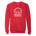 Big Sky Montana White Ink -- Crewneck Sweatshirt Red