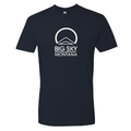 Big Sky Montana White Ink -- Short Sleeve Midnight Navy