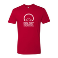 Big Sky Montana White Ink -- Short Sleeve Red