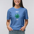 Words of Wonder Sweet Leaf T-Shirt- Carolina Blue