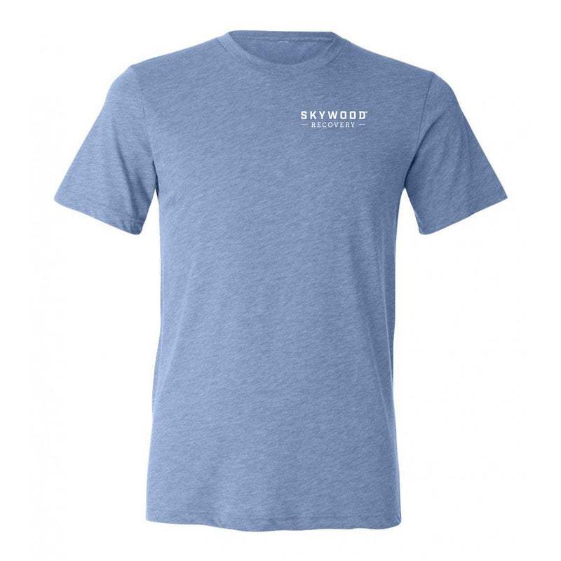 Skywood Recovery Logo T-Shirt - Blue Triblend