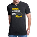 Hawkeye Marching Band Fossil Script T-Shirt - Vintage Black