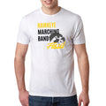 Hawkeye Marching Band Fossil Script T-Shirt - Heather White