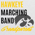 Hawkeye Marching Band Grandparent T-Shirt - Heather White