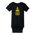 Hawkeye Marching Band Marching Herky Infant Onesie - Black