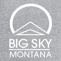 Big Sky Montana White Ink -- Short Sleeve Heather Grey