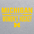 University of Michigan Women's Hockey T-Shirt - Sport Grey