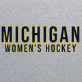 University of Michigan Women's Hockey Crewneck Sweatshirt - Sport Grey