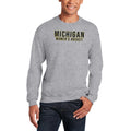 University of Michigan Women's Hockey Crewneck Sweatshirt - Sport Grey