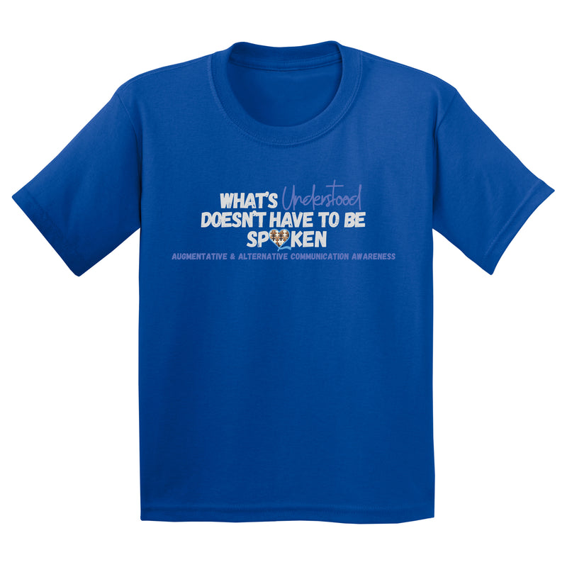 Fourth Quarter Faith Alternative Communication Youth T-Shirt - Royal Blue