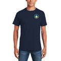 Alternatives Circular Logo Cotton T-Shirt - Navy