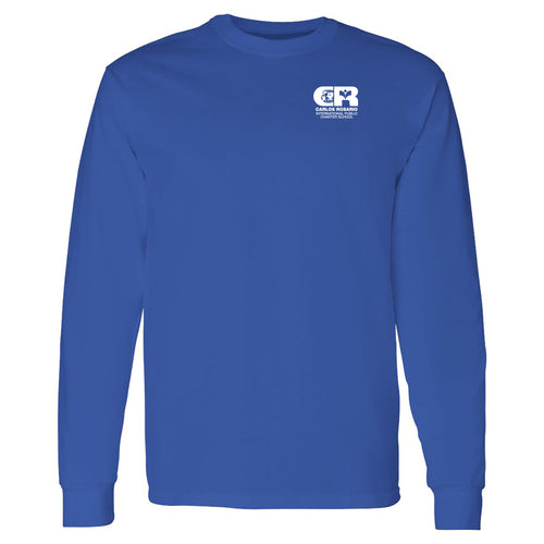 Carlos Rosario School Long Sleeve Cotton T-Shirt - Royal Blue