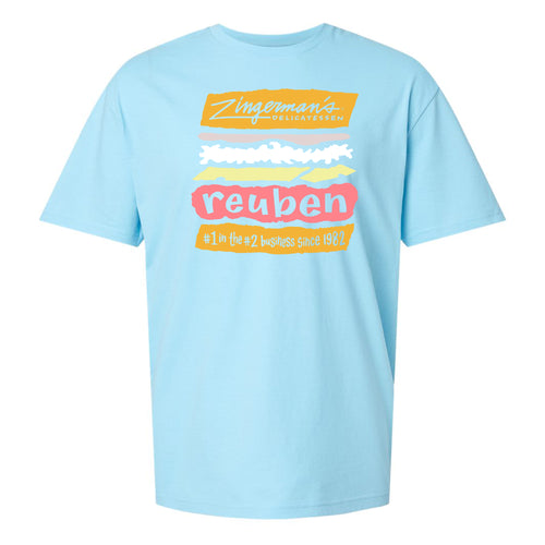 Zingerman's Deli Reuben Fitted T-Shirt - Sky