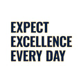 JRLA Expect Excellence Every Day T-Shirt - White