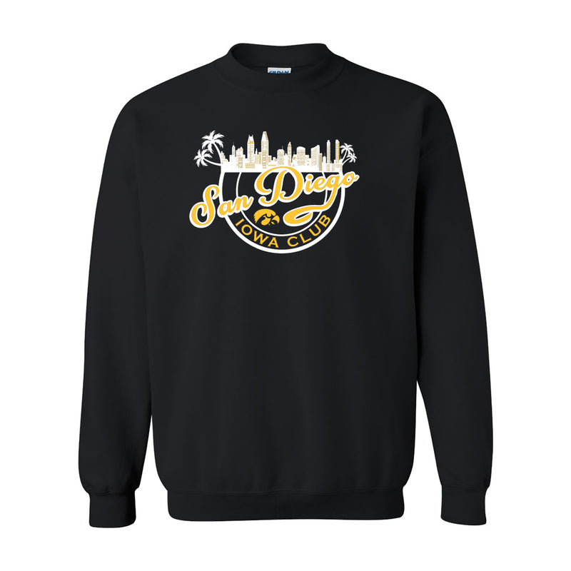 San Diego Iowa Club Crewneck Sweatshirt - Black