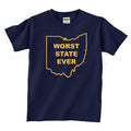 Worst State Ever OH YTH Navy - Navy