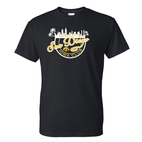 San Diego Iowa Club Heavy Cotton Unisex T-Shirt - Black