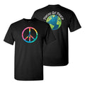Tie-Dye Peace Sign Unisex T-shirt - Black