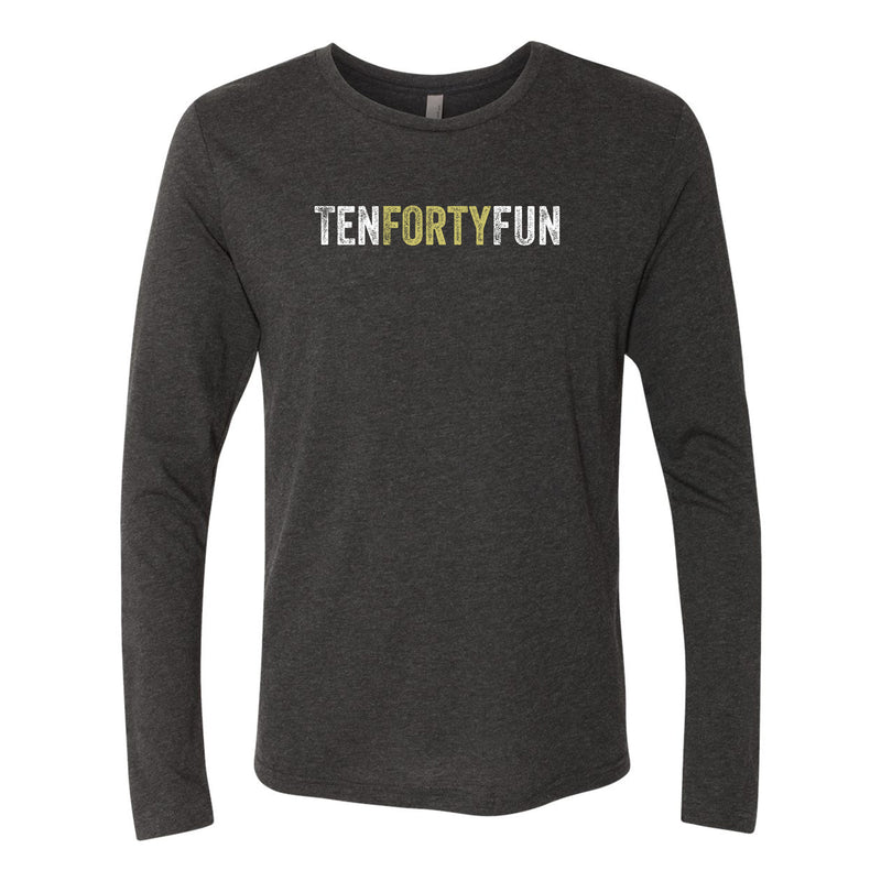 Ten Forty Fun Logo Longsleeve Triblend T-shirt - Black