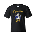 NYPD Equestrian Logo Youth T-shirt Front Only - Black