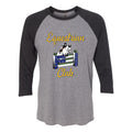 NYPD Equestrian Logo Baseball T-shirt - Premium Heather / Vintage Black