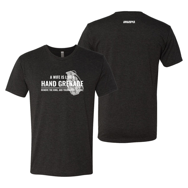 Hand Grenade Unisex T-shirt - Vintage Black