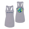 Fight For Peace Racerback Tank Top - Grey