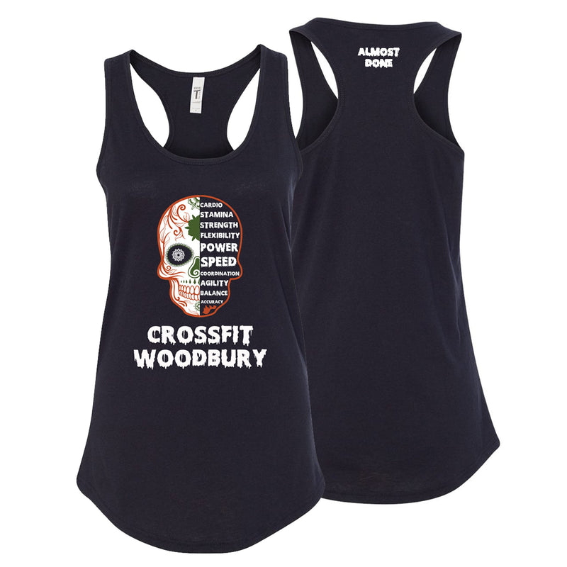 Sugar Skull Ladies Tank - Black