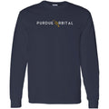 Purdue Orbital Long-Sleeve T-Shirt - Navy