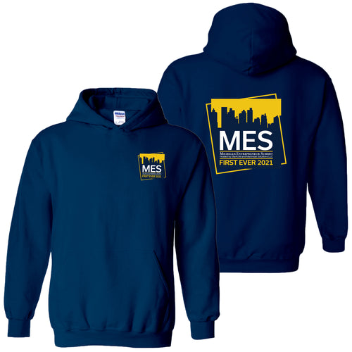 MES Hooded Pullover Sweatshirt - Navy