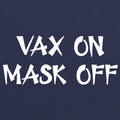Vax On Mask Off Unisex Triblend T-Shirt - Vintage Navy