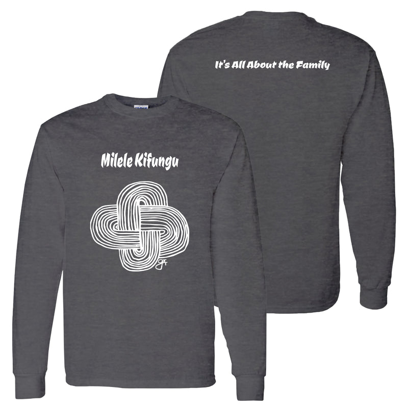 Milele Kifungu Unisex Long-Sleeve T-Shirt - Heather Grey