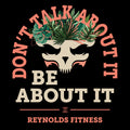 Reynolds Fitness Floral Skull Short Sleeve T-Shirt - Black