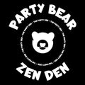 Party Bear Zen Den Unisex Hooded Sweatshirt - Black