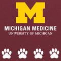 Paws4Patients Unisex Zip Hoodie - Heather Maroon