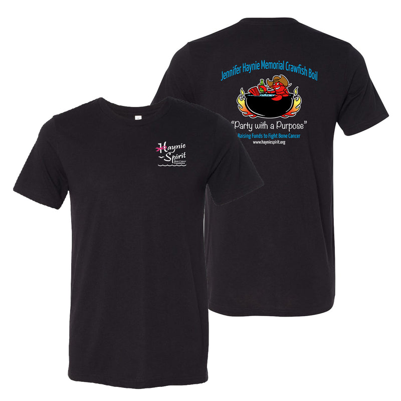 Haynie Spirit Bone Cancer Foundation Unisex Triblend T-Shirt - Vintage Black