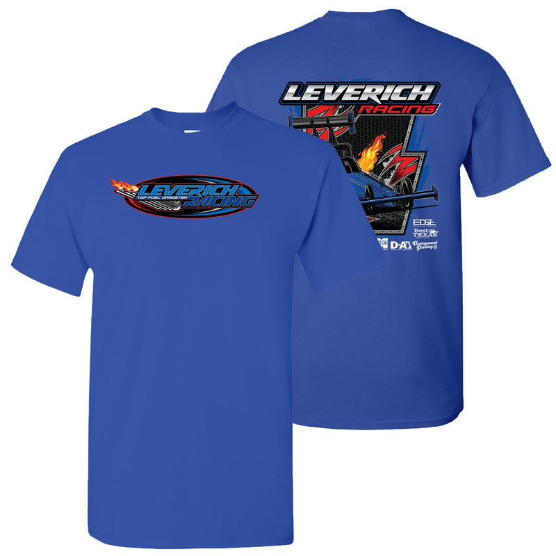 Leverich Racing Two Sided Graphic Logo T-Shirt - Royal