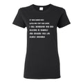 If You Hang Out With Me Women's Cotton T-Shirt - Black