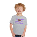 Fourth Quarter Faith We Wear Purple Toddler T-Shirt - Heather Grey