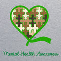 Fourth Quarter Faith Green Mental Health Awareness Unisex T-Shirt - Athletic Grey