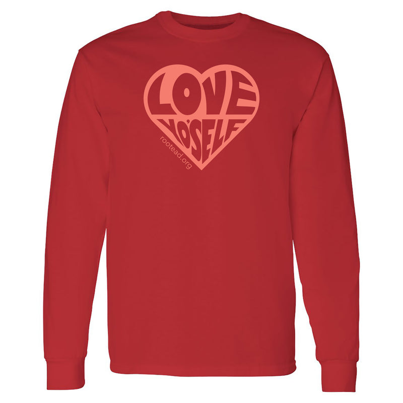 Rootead Logo Long-Sleeve T-shirt-Red