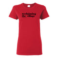 Rootead Ladies T-shirt Reclaiming the Village-Red