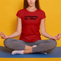 Rootead Ladies T-shirt Reclaiming the Village-Red