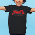 Three Stooges Racing Gurney Jr Youth T-Shirt - Black