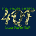 Fourth Quarter Faith Camo Unisex T-Shirt - Navy
