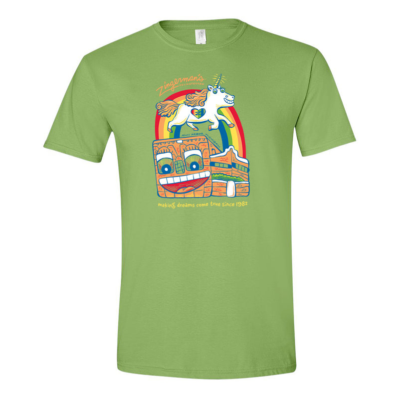 Zingerman's Deli Unicorn Unisex T-Shirt - Kiwi