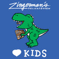 Zingerman's Deli Dino Youth T-Shirt - Royal
