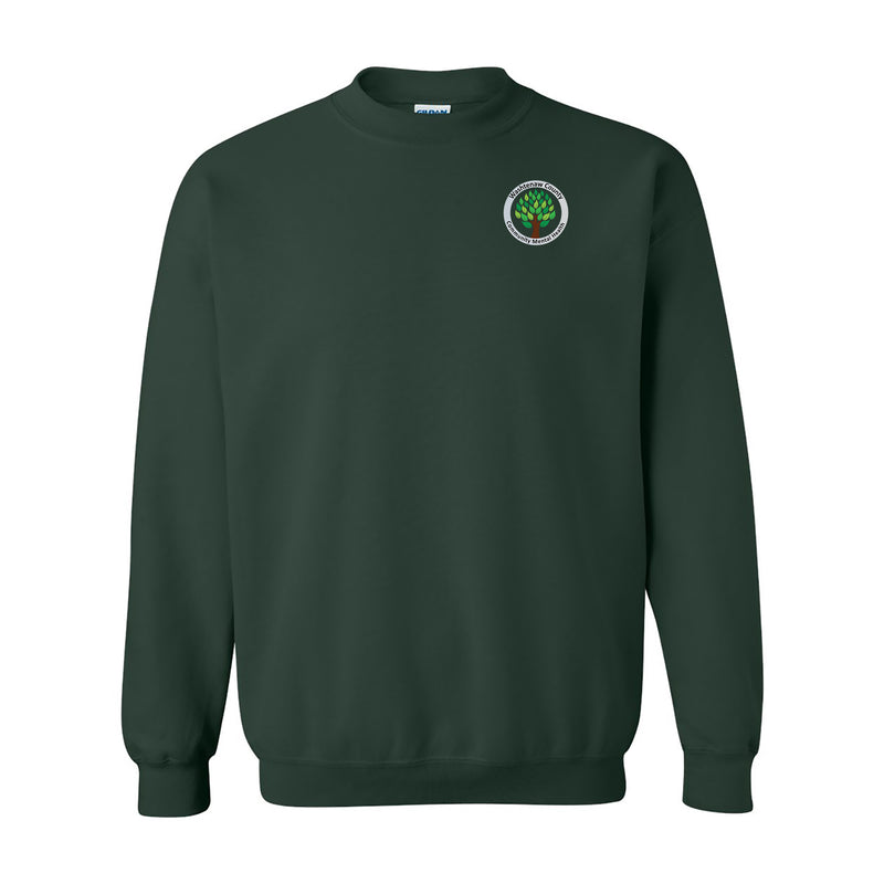WCCMH Left Chest Circle Logo Crewneck Sweatshirt- Forest Green